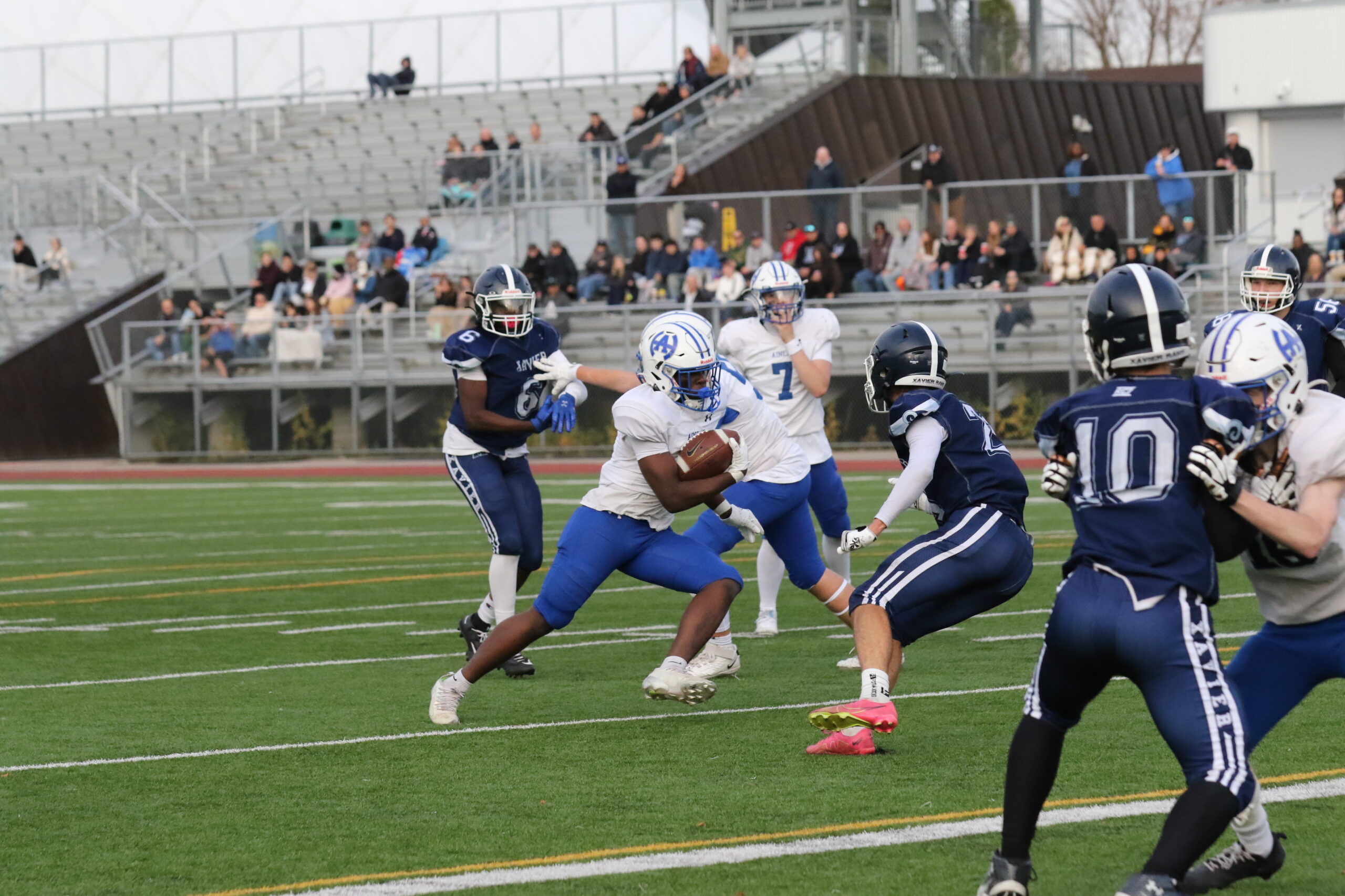 Junior Titans vs. St. Francis Xavier, Oct 7: game action